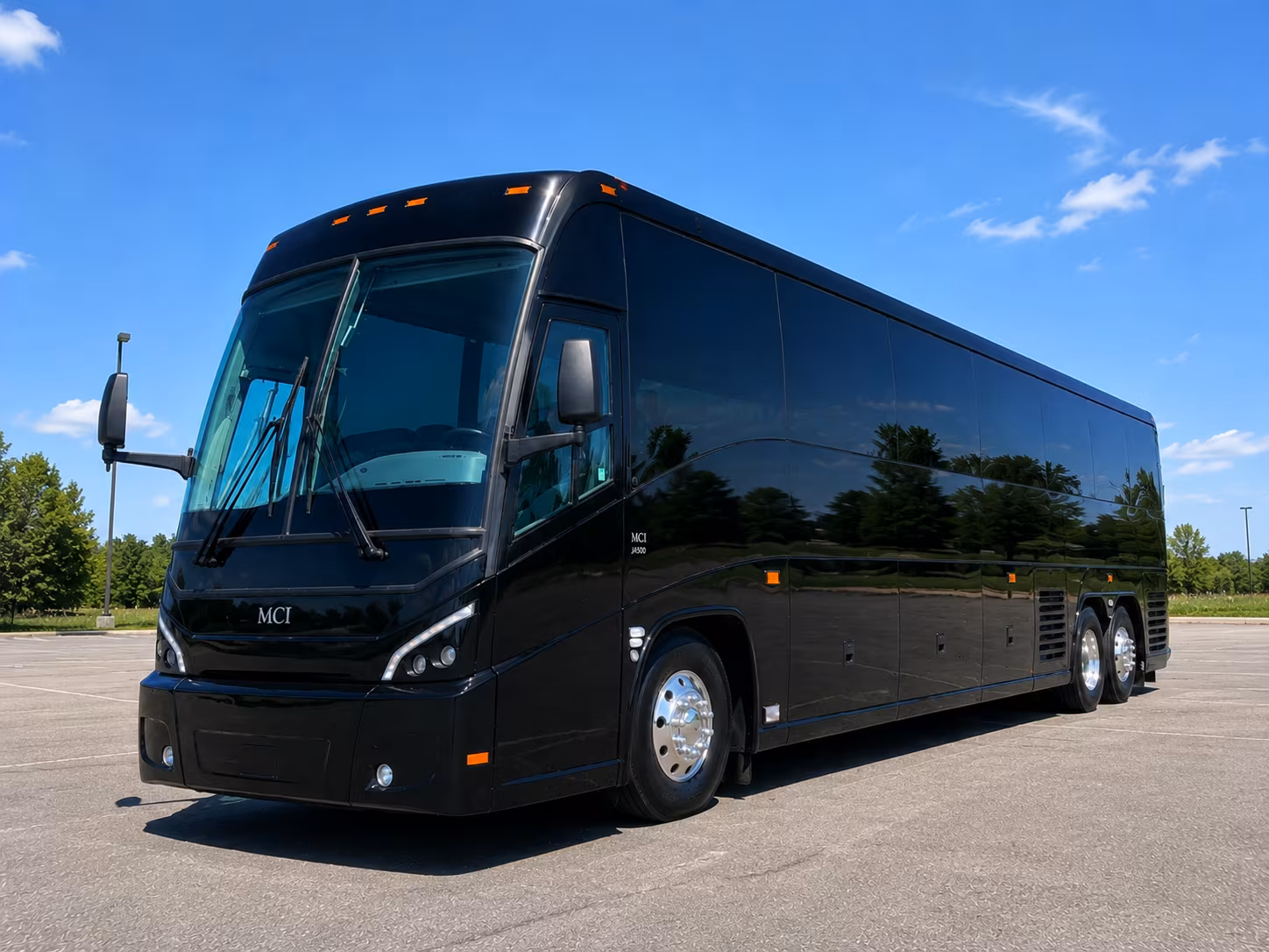 a charter bus to ball arena for avalanche and nuggets games