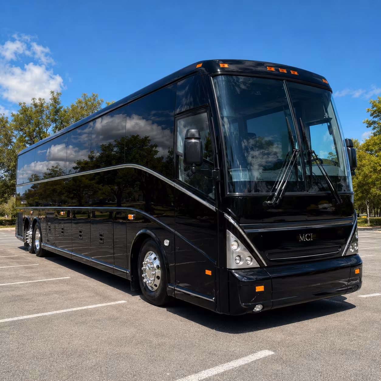 charter bus rentals for corporate airport transfers in castle rock